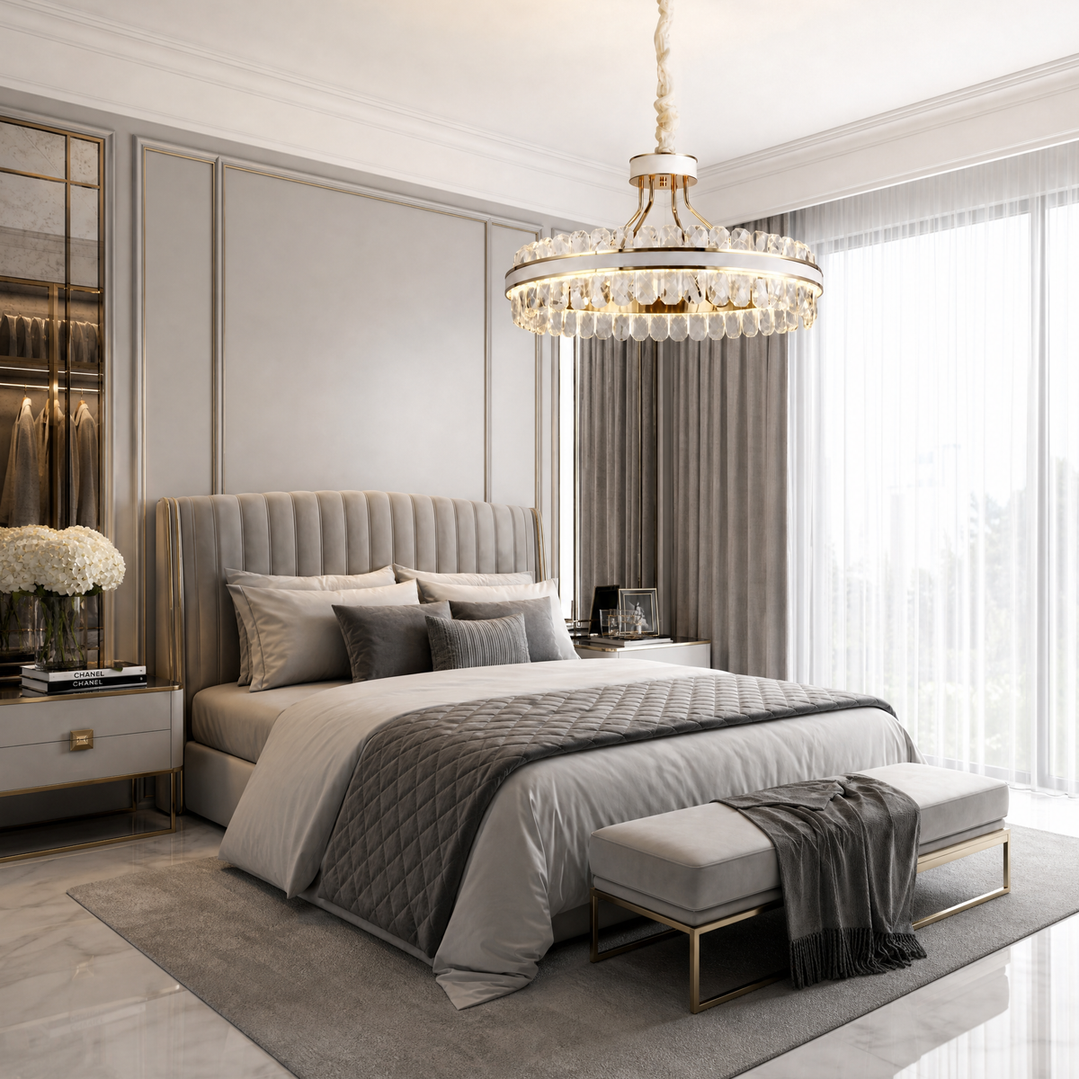 Cintura Leather Chandelier