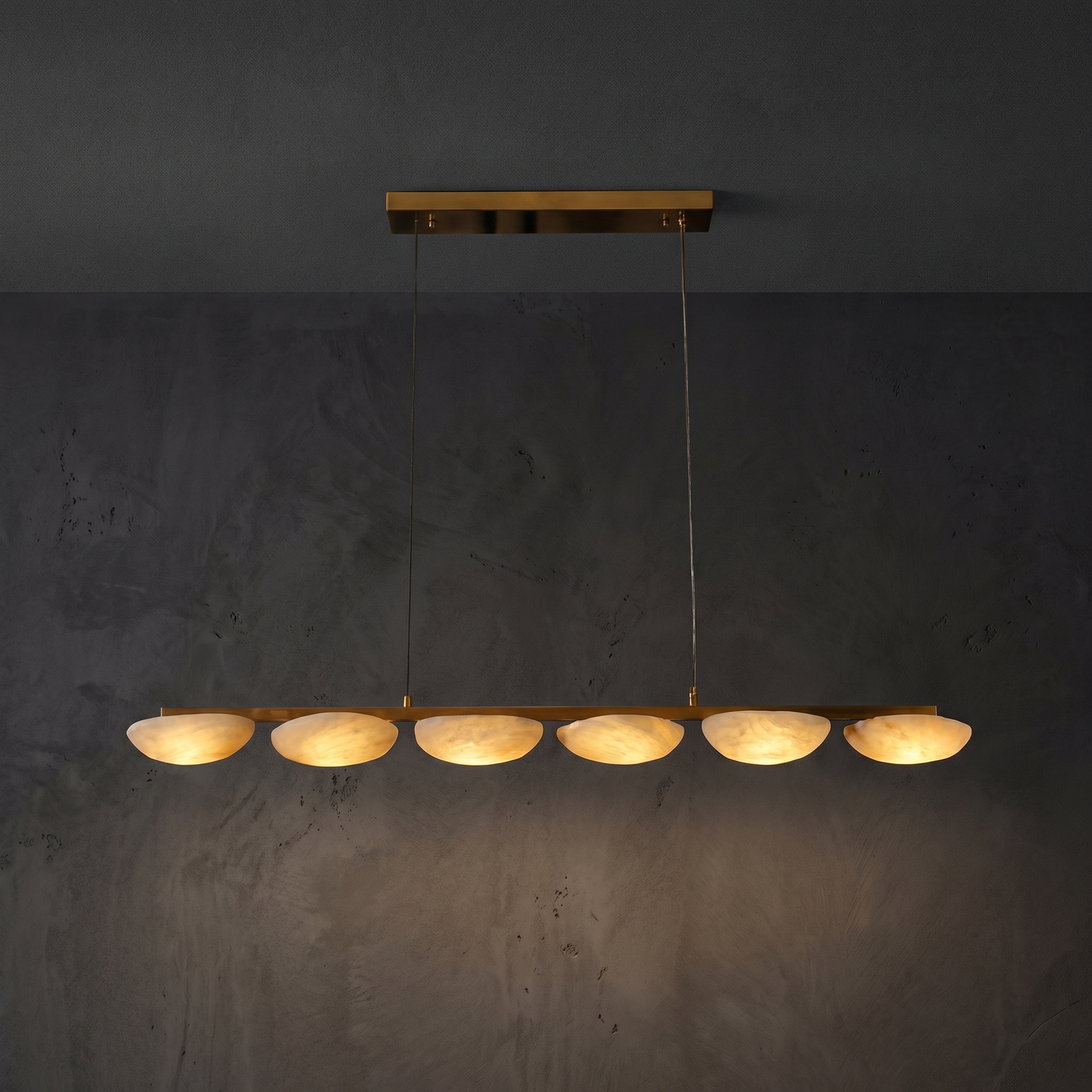 Yiosi Ciottolo Linear Pebble Chandelier - Image 1