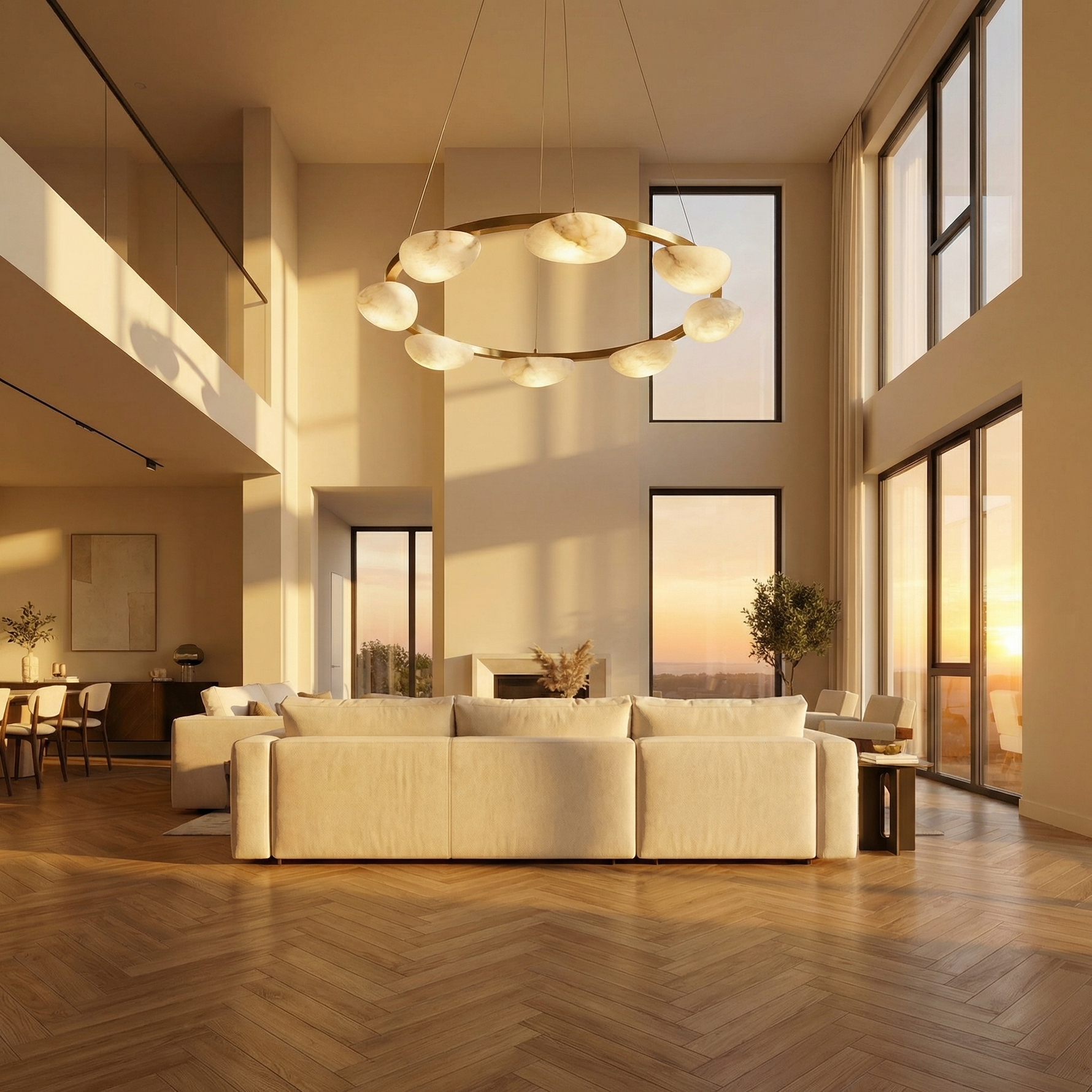 Yiosi Ciottolo Pebble Ring Chandelier - Image 3