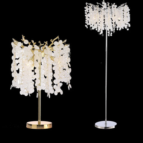 Circe Modern Clear Crystal Table Lamp For Bedroom Gold Branch Chandelier