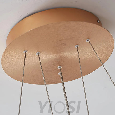 Circular LED Chandelier ∅ 23.6″ - ring-1-Yiosilamp