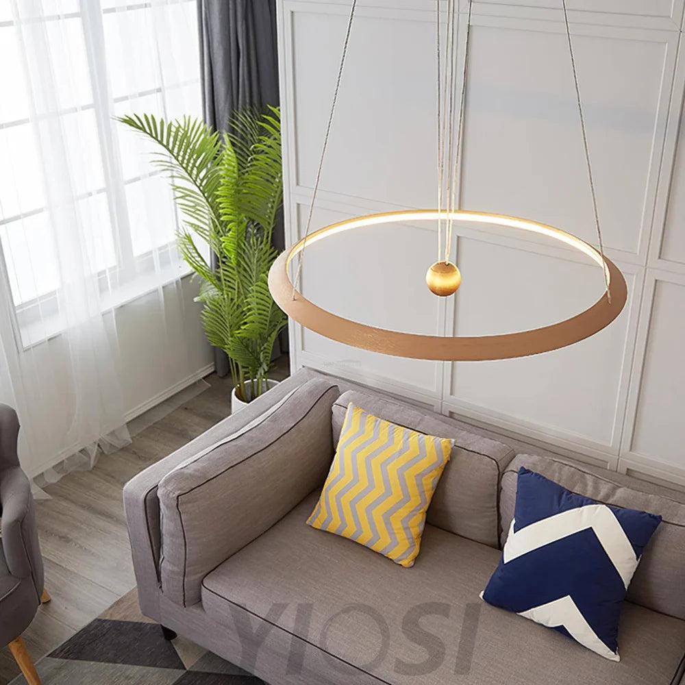 Circular LED Chandelier ∅ 23.6″ - ring-1-Yiosilamp