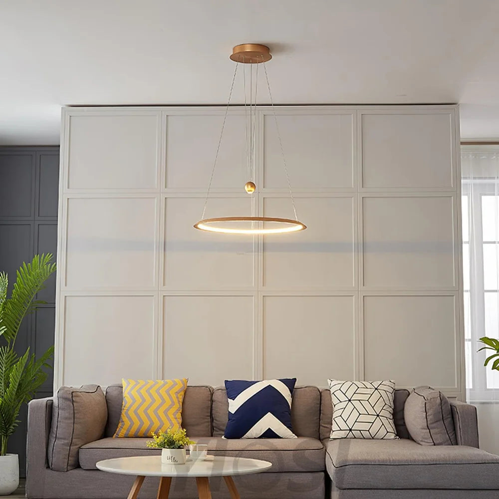 Circular LED Chandelier ∅ 23.6″ - ring-1-Yiosilamp