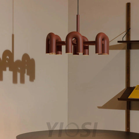 Cirkus Black Round/Linear Chandelier - Yiosilamp