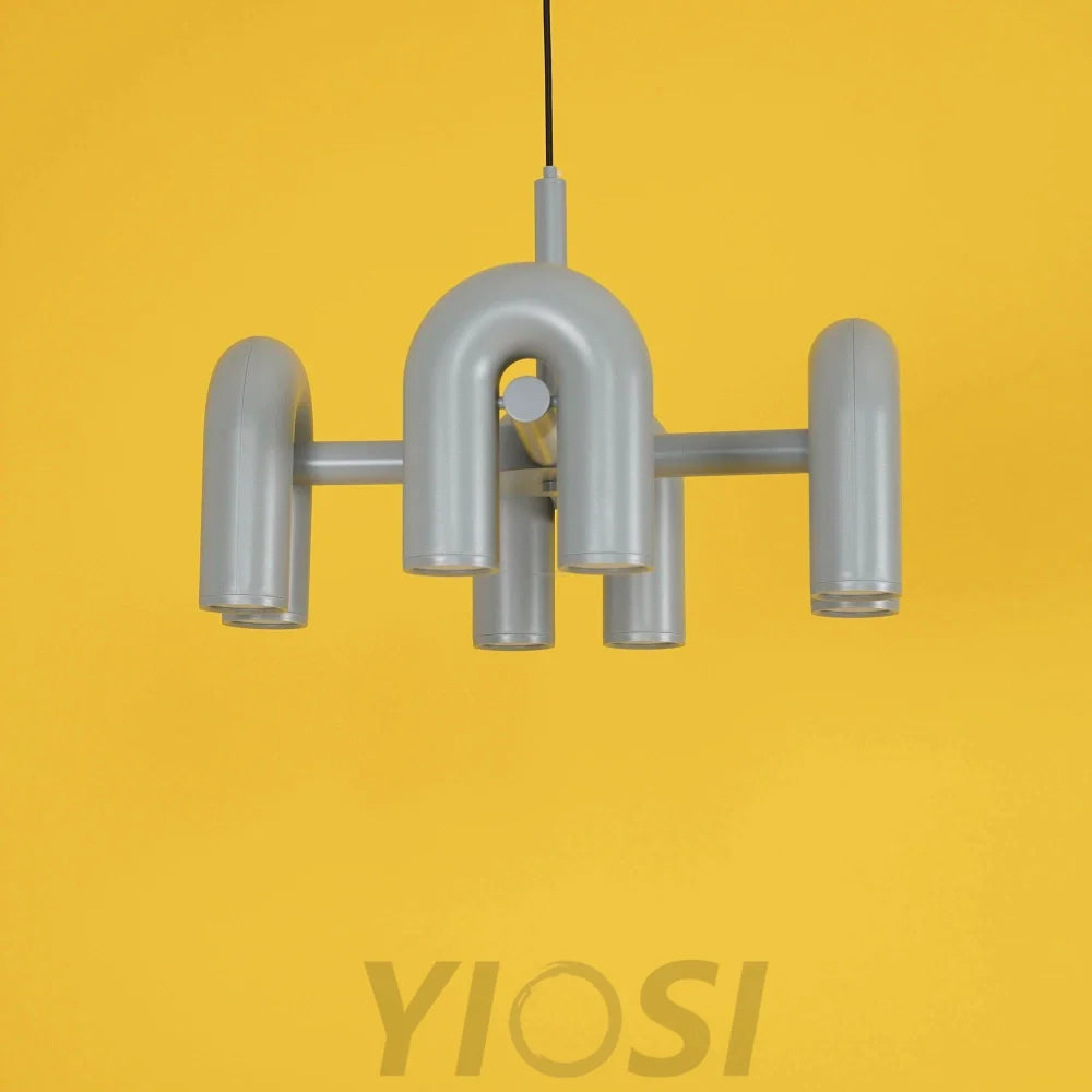 Cirkus Black Round/Linear Chandelier - Yiosilamp