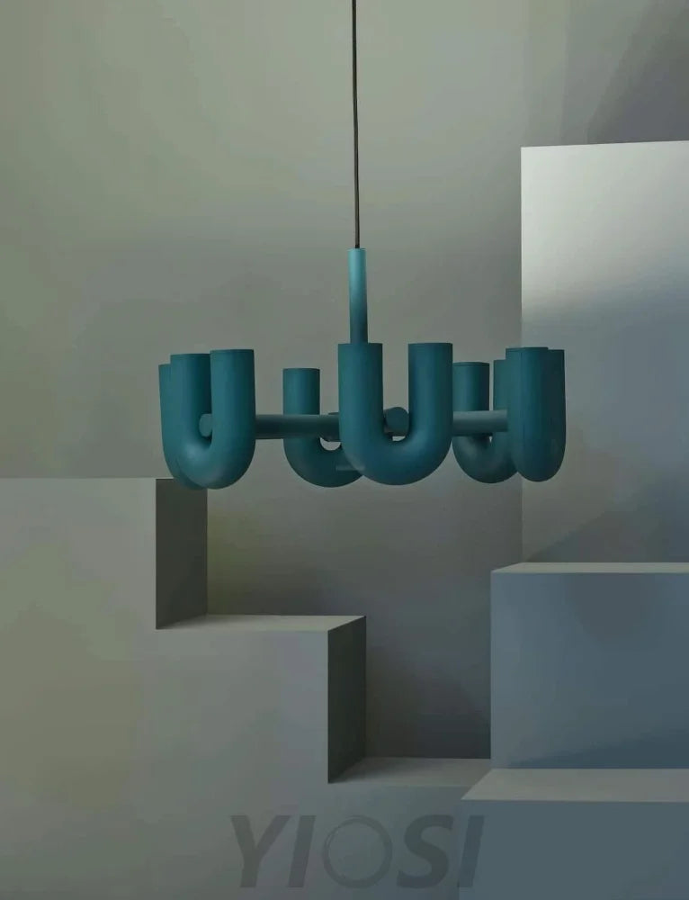 Cirkus Black Round/Linear Chandelier - Yiosilamp