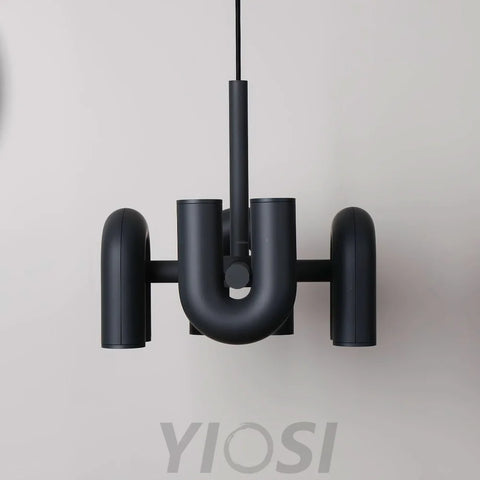 Cirkus Black Round/Linear Chandelier - Yiosilamp