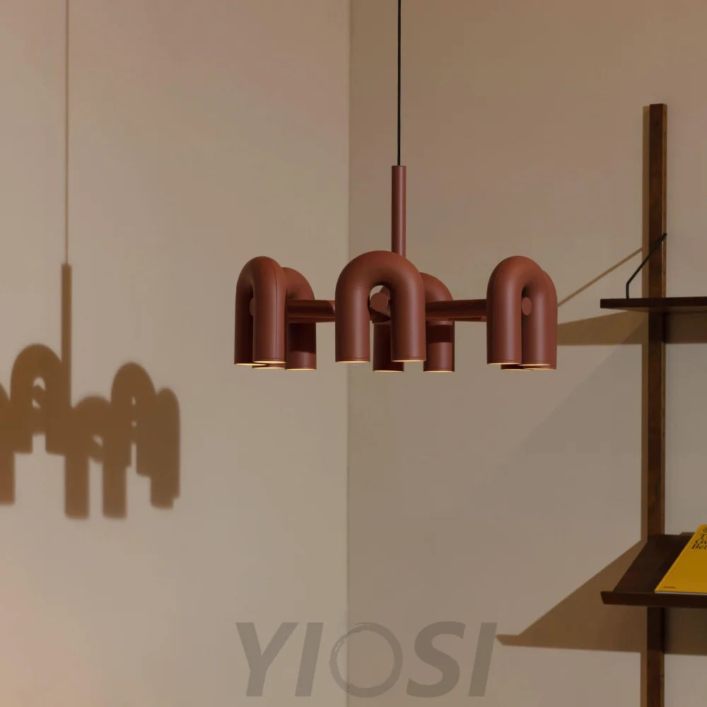 Cirkus Black Round/Linear Chandelier - Yiosilamp
