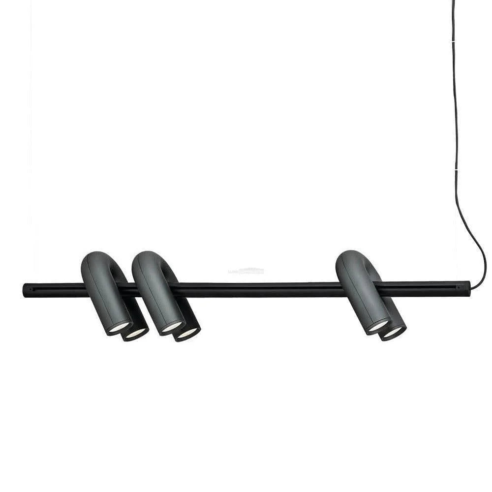 Cirkus Black Round/Linear Chandelier - Yiosilamp