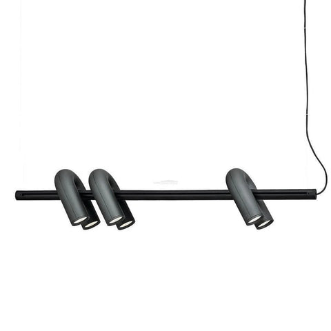 Cirkus Black Round/Linear Chandelier - Yiosilamp