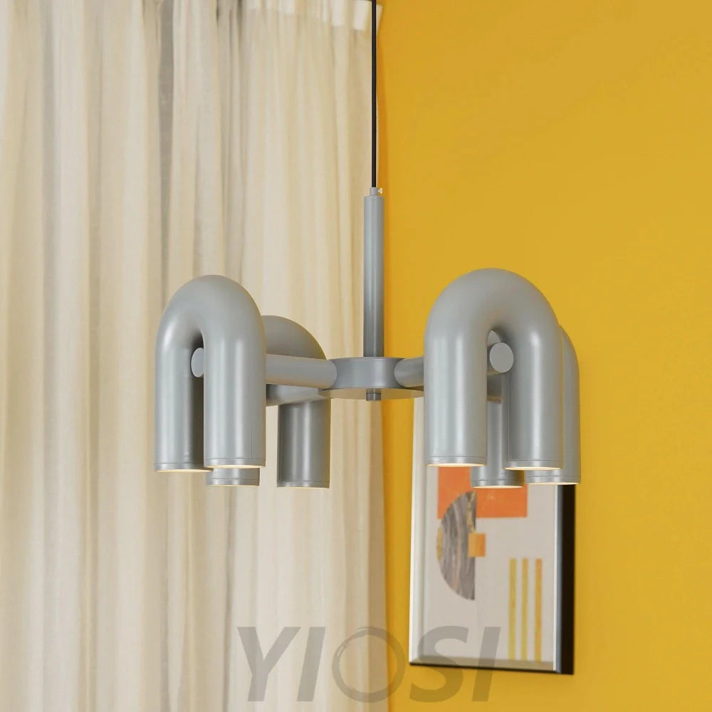 Cirkus Black Round/Linear Chandelier - Yiosilamp