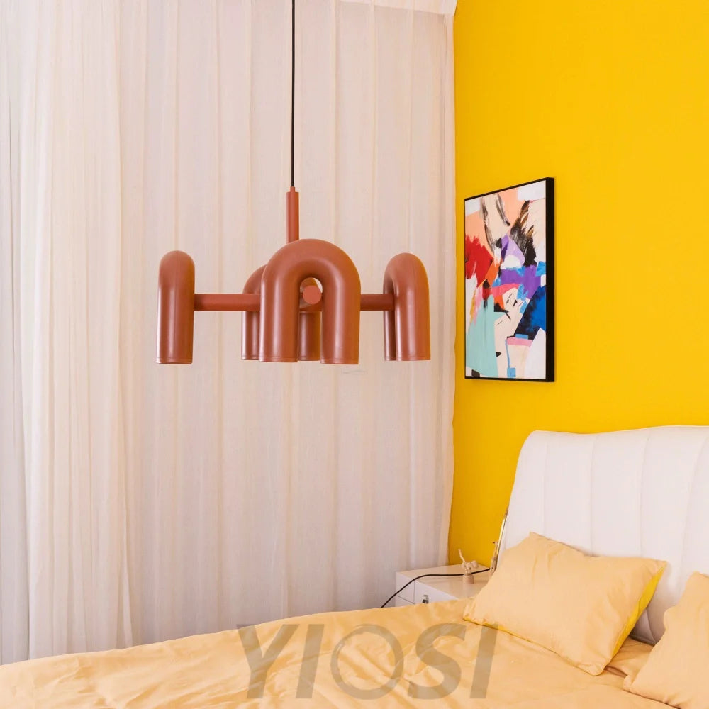 Cirkus Black Round/Linear Chandelier - Yiosilamp