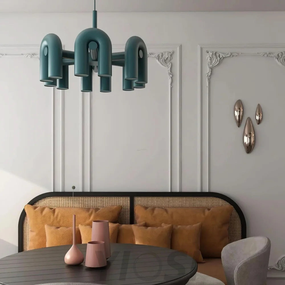 Cirkus Black Round/Linear Chandelier - Yiosilamp
