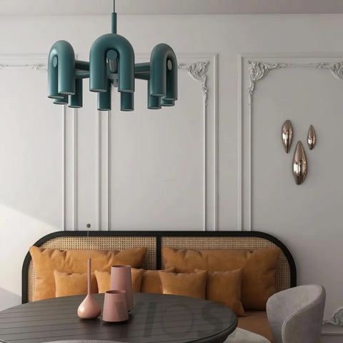 Cirkus Black Round/Linear Chandelier - Yiosilamp