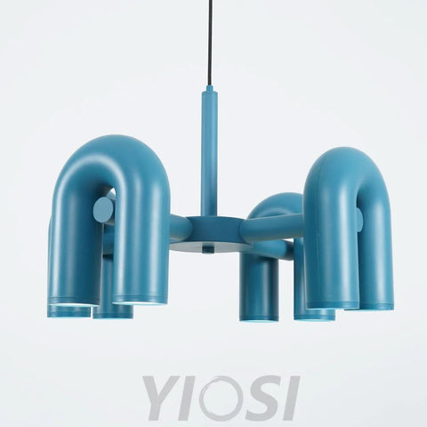Cirkus Black Round/Linear Chandelier - Yiosilamp