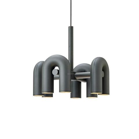 Cirkus Black Round/Linear Chandelier - Yiosilamp