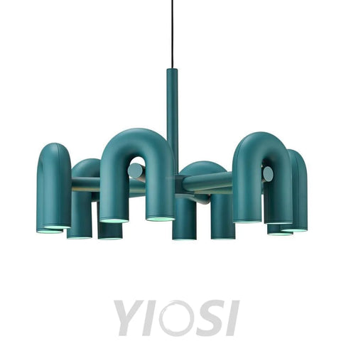 Cirkus Black Round/Linear Chandelier - Yiosilamp