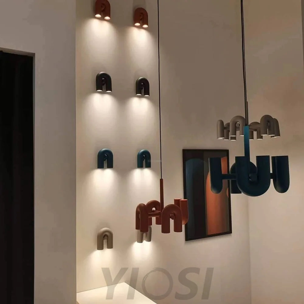 Cirkus Black Round/Linear Chandelier - Yiosilamp