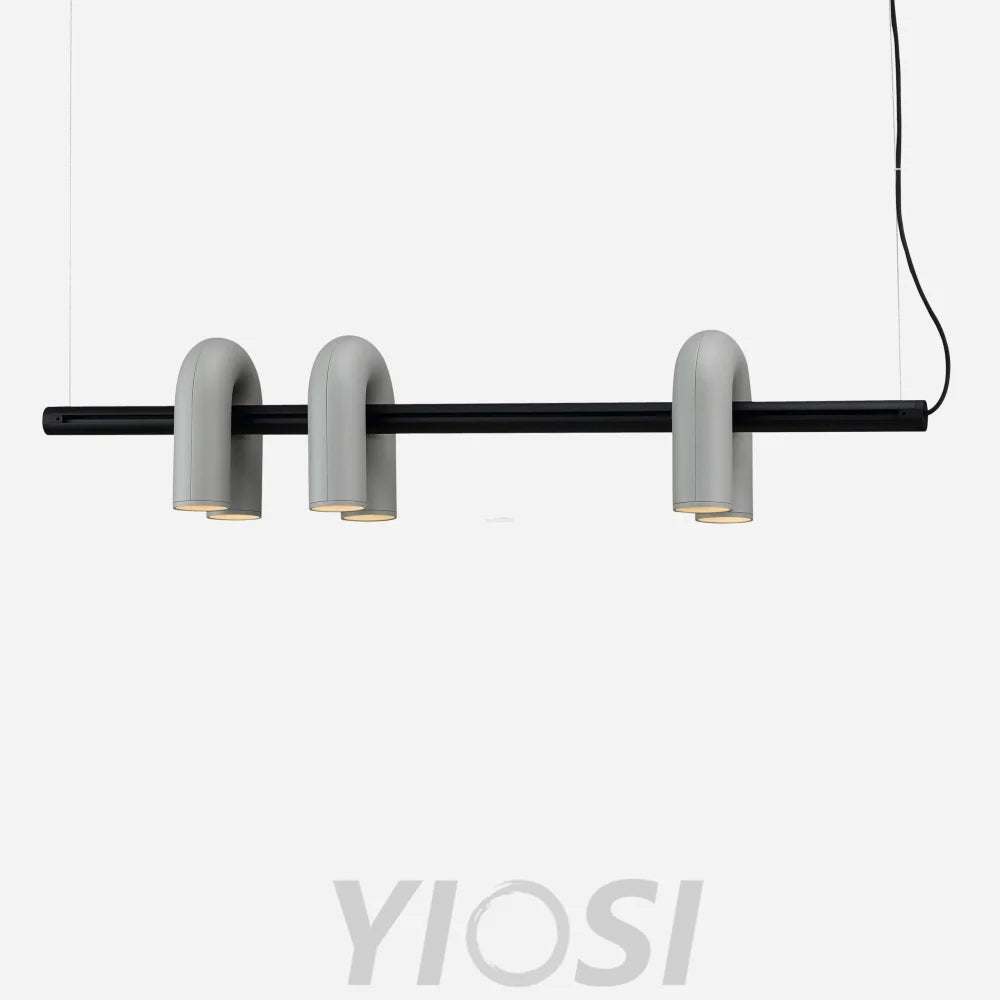 Cirkus Black Round/Linear Chandelier - Yiosilamp
