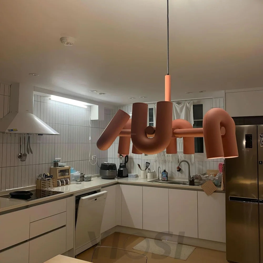 Cirkus Black Round/Linear Chandelier - Yiosilamp