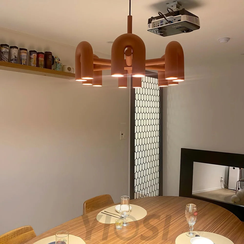 Cirkus Black Round/Linear Chandelier - Yiosilamp