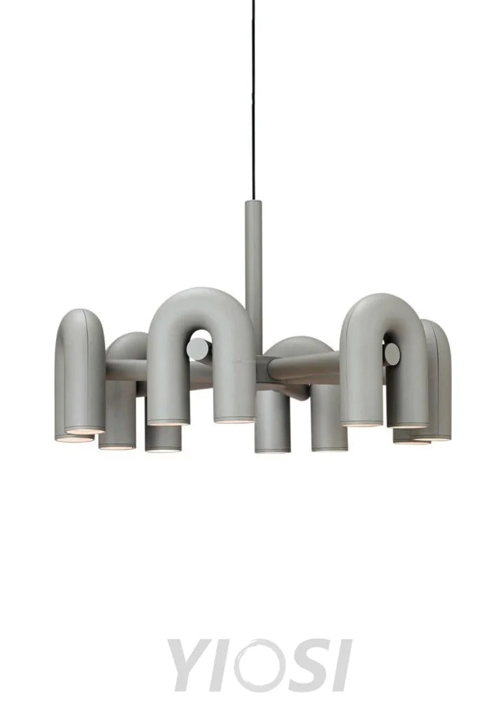 Cirkus Black Round/Linear Chandelier - Yiosilamp