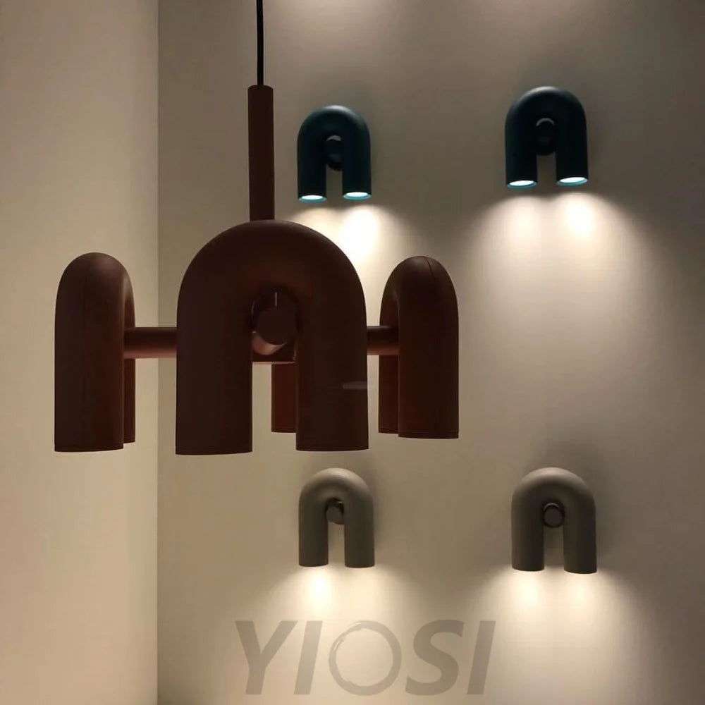 Cirkus Black Round/Linear Chandelier - Yiosilamp
