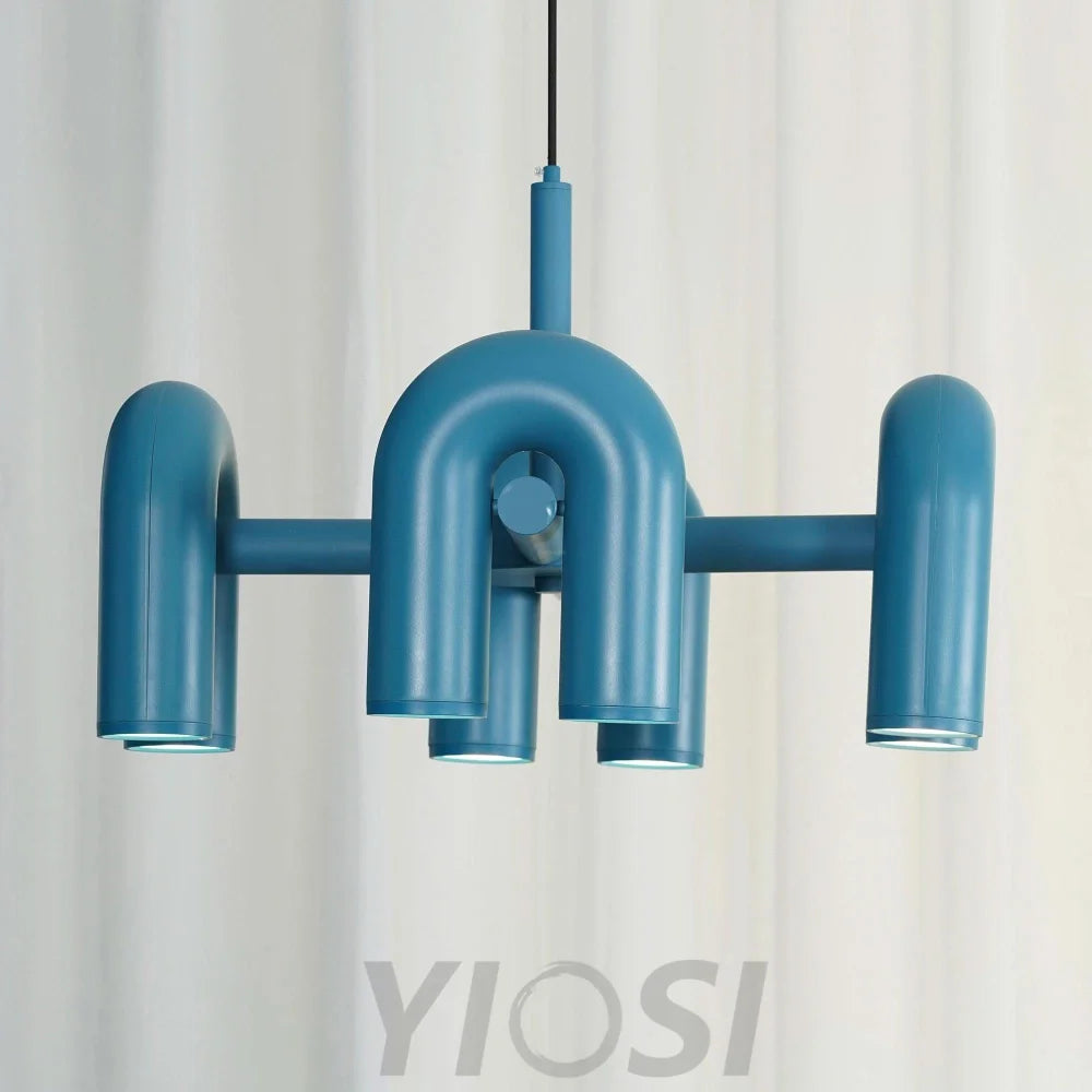 Cirkus Black Round/Linear Chandelier - Yiosilamp