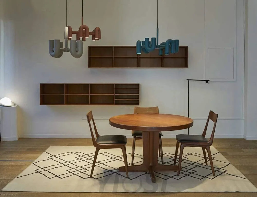 Cirkus Black Round/Linear Chandelier - Yiosilamp