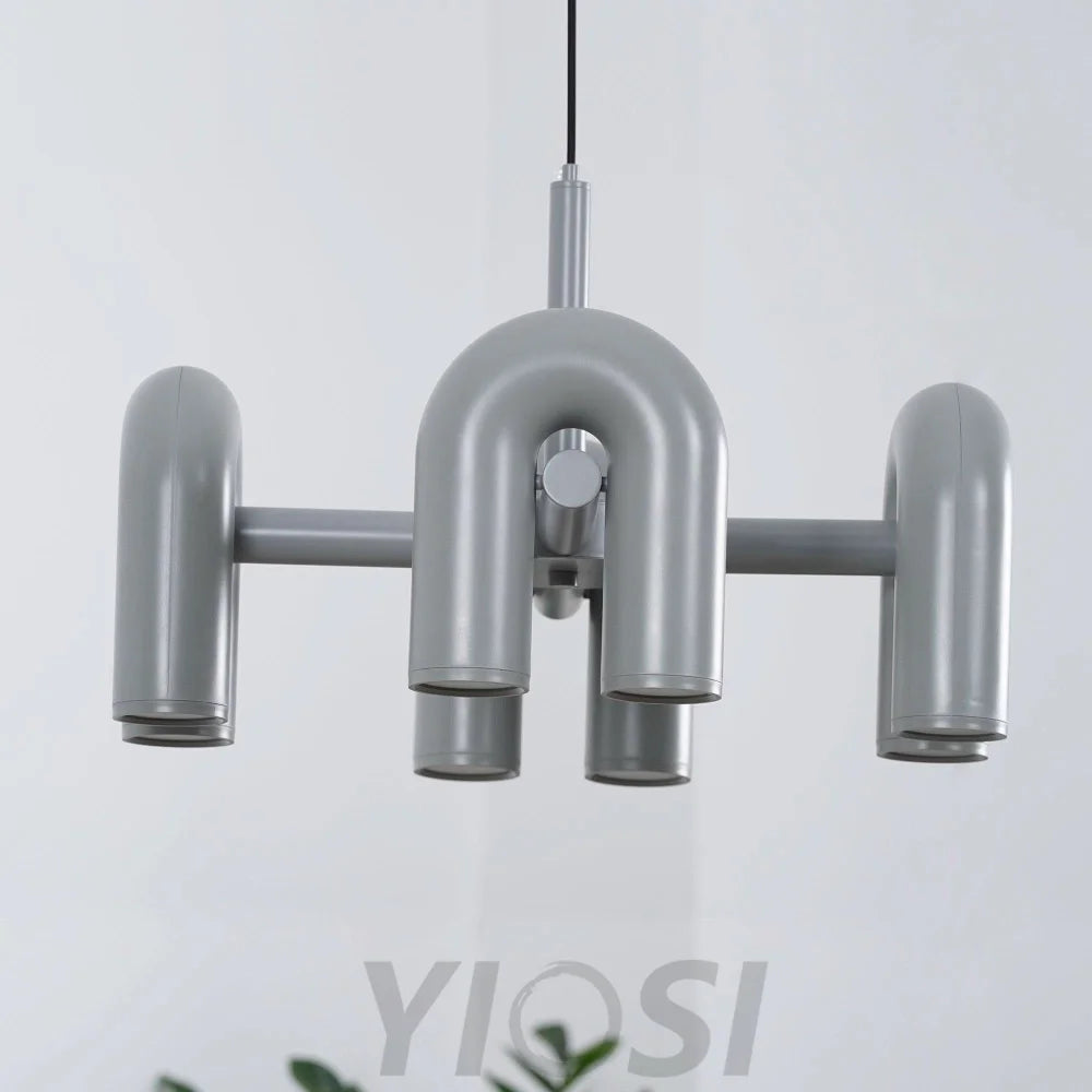 Cirkus Black Round/Linear Chandelier - Yiosilamp