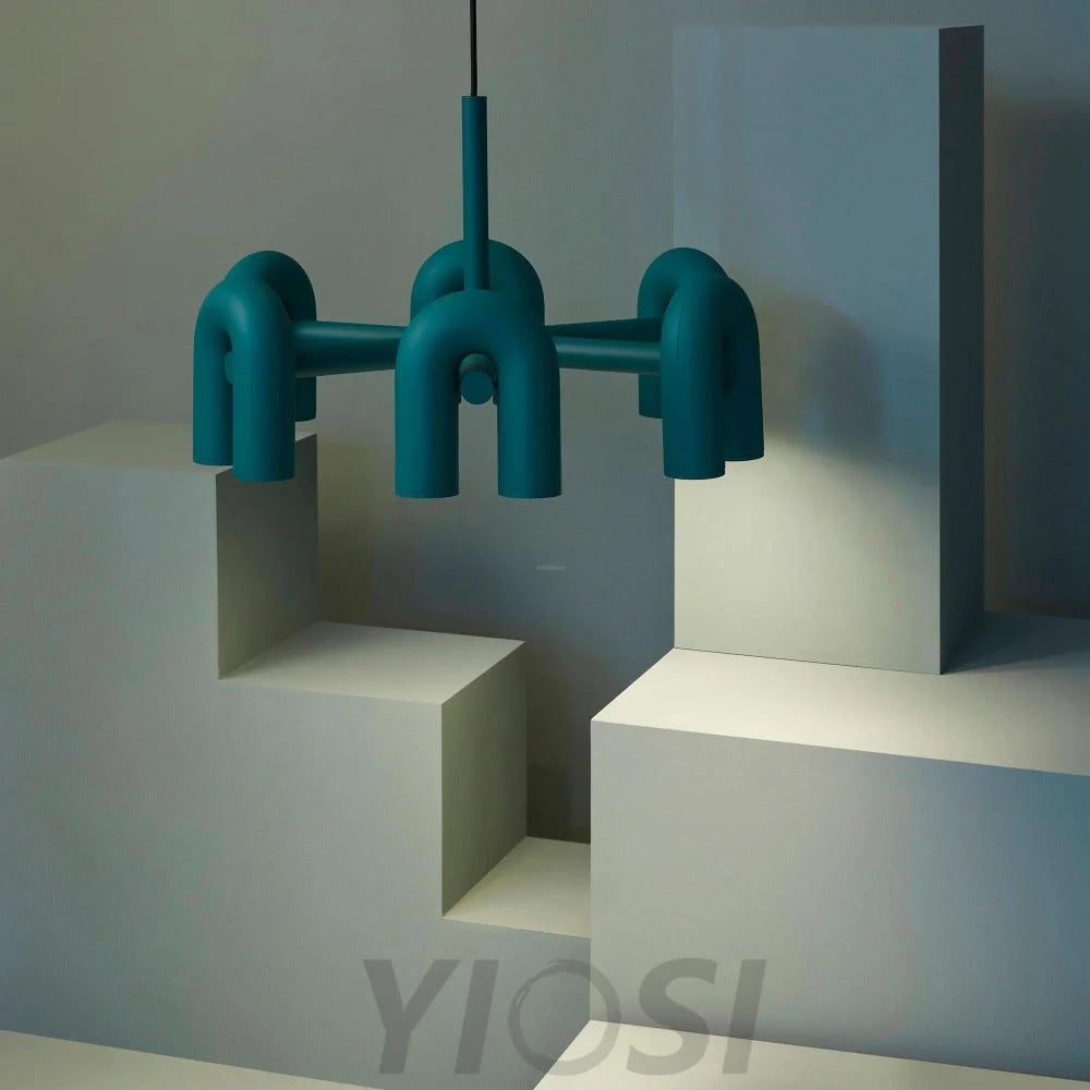 Cirkus Black Round/Linear Chandelier - Yiosilamp