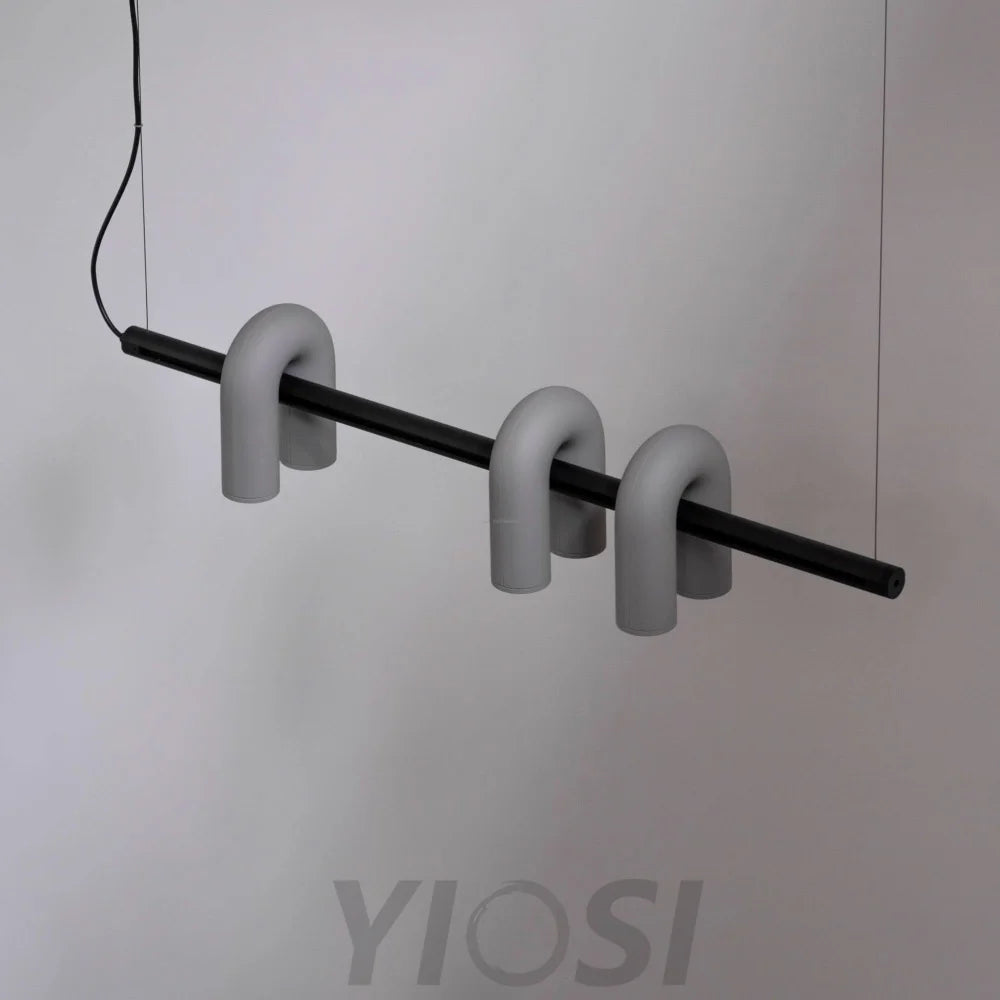 Cirkus Black Round/Linear Chandelier - Yiosilamp