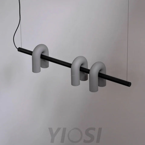 Cirkus Black Round/Linear Chandelier - Yiosilamp