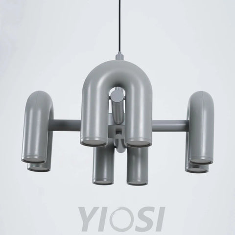 Cirkus Black Round/Linear Chandelier - Yiosilamp