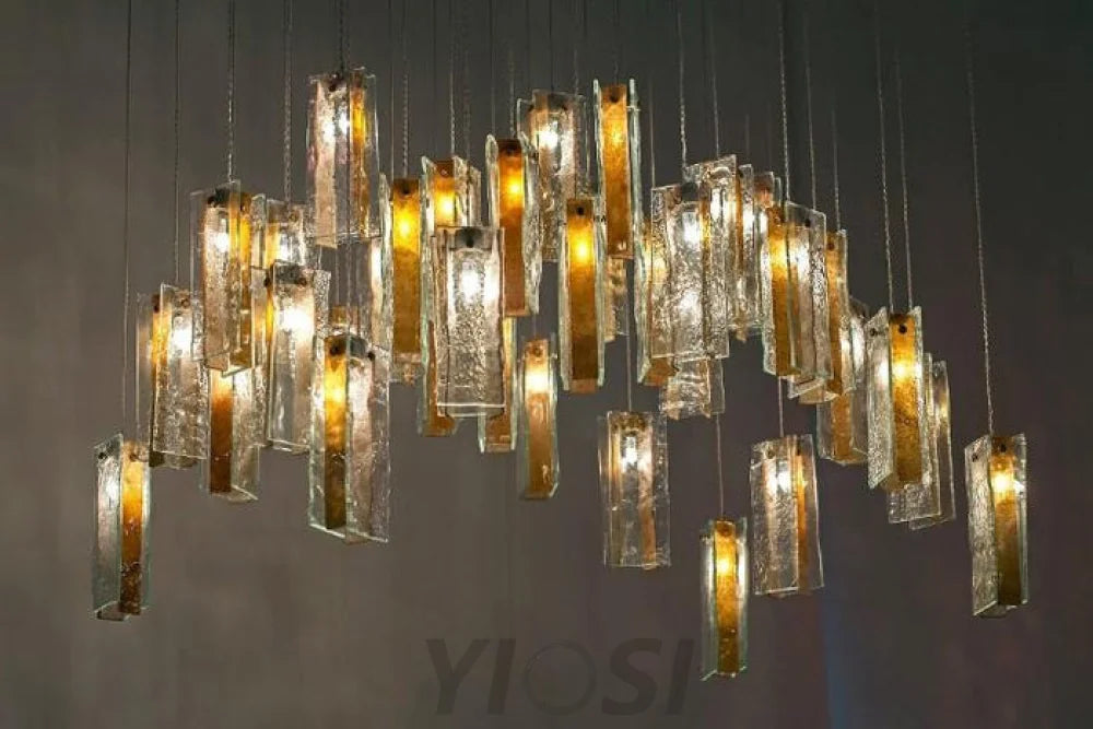 Cluster Glass Chandelier Chandelier - Cluster-1-Yiosilamp