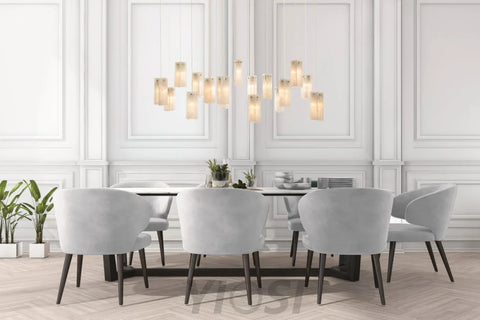Cluster Glass Chandelier Chandelier - Cluster-1-Yiosilamp