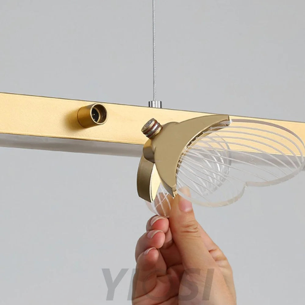 Cohen Butterfly Linear Chandelier - Butterfly-1-Yiosilamp