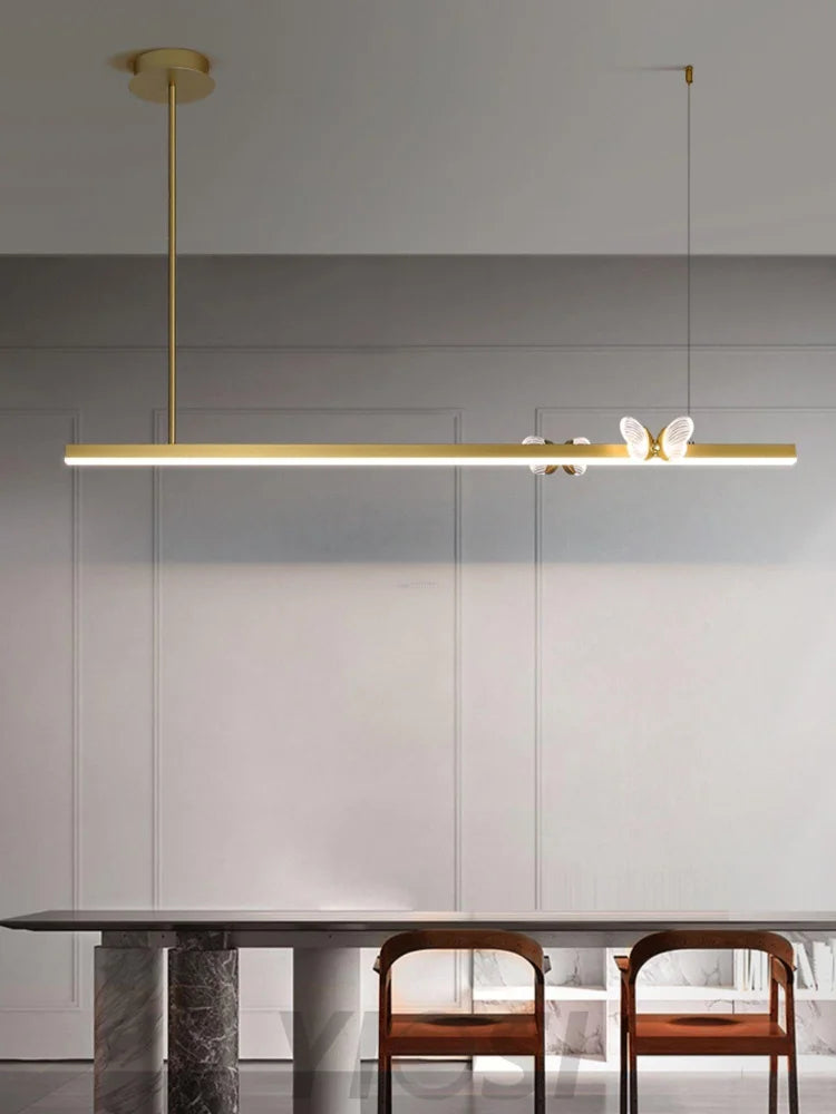 Cohen Butterfly Linear Chandelier - Butterfly-1-Yiosilamp