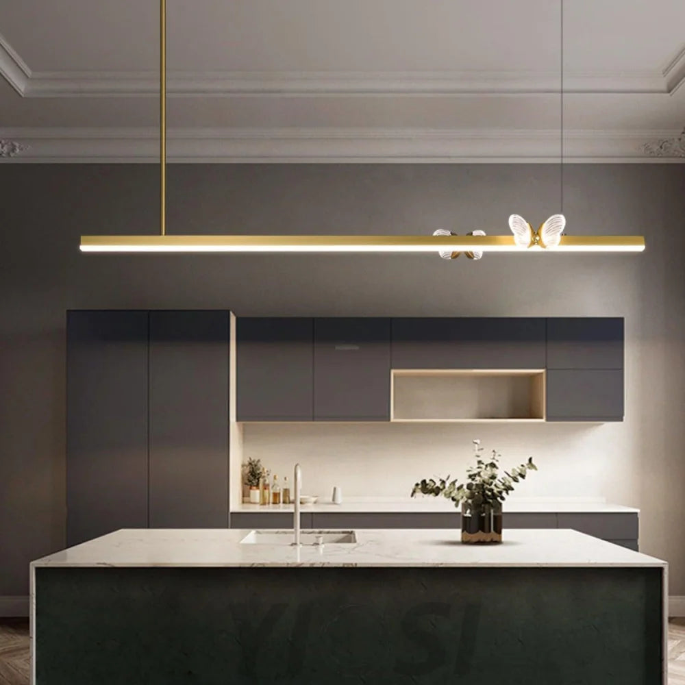 Cohen Butterfly Linear Chandelier - Butterfly-1-Yiosilamp