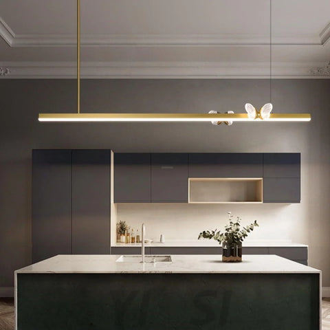 Cohen Butterfly Linear Chandelier - Butterfly-1-Yiosilamp