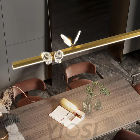Cohen Butterfly Linear Chandelier - Butterfly-1-Yiosilamp