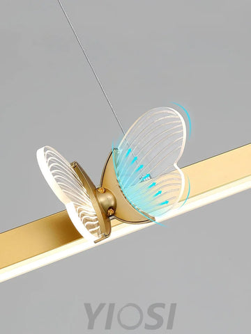 Cohen Butterfly Linear Chandelier - Butterfly-1-Yiosilamp