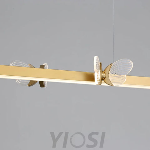 Cohen Butterfly Linear Chandelier - Butterfly-1-Yiosilamp