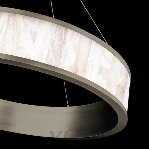 Coliseo Alabaster 28In Led Round Chandelier Chandeliers For Dining Room Stairways Foyer Bedrooms