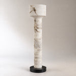 Colonna Ribbed Column Floor Lamp – lights off