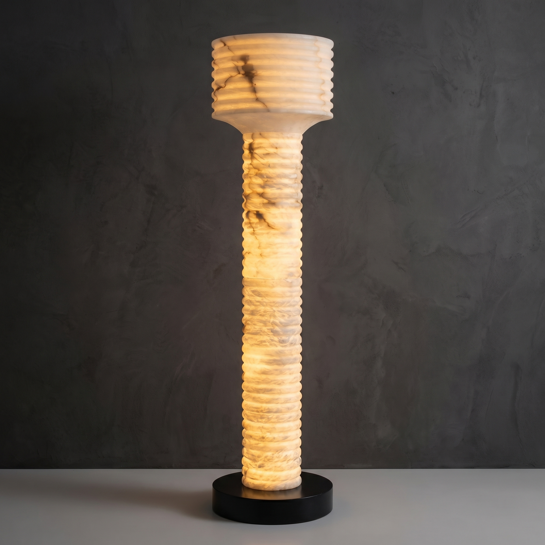 Yiosi Colonna Ribbed Column Floor Lamp - Image 1