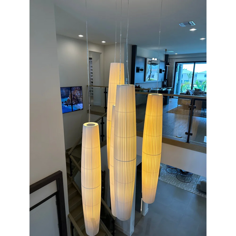 Colonne Modern Rattern Pendant Lighting For Staircase Light