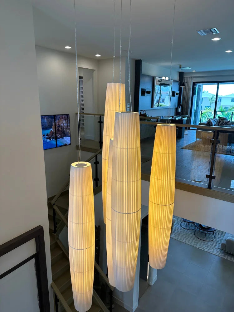 Colonne Modern Rattern Pendant Lighting For Staircase Light