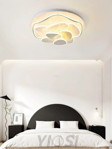 Colorful Cloud Round Ceiling Lamp  L 47.2″ - Candy, Flush Mounts, White & Yellow & Green-1-Yiosilamp