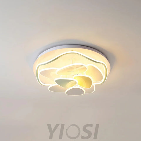 Colorful Cloud Round Ceiling Lamp  L 47.2″ - Candy, Flush Mounts, White & Yellow & Green-1-Yiosilamp